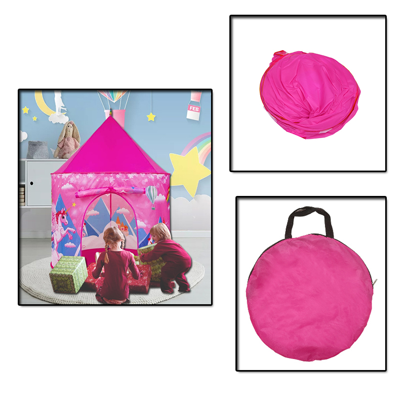 Unicorn Kids Castle Play Tent