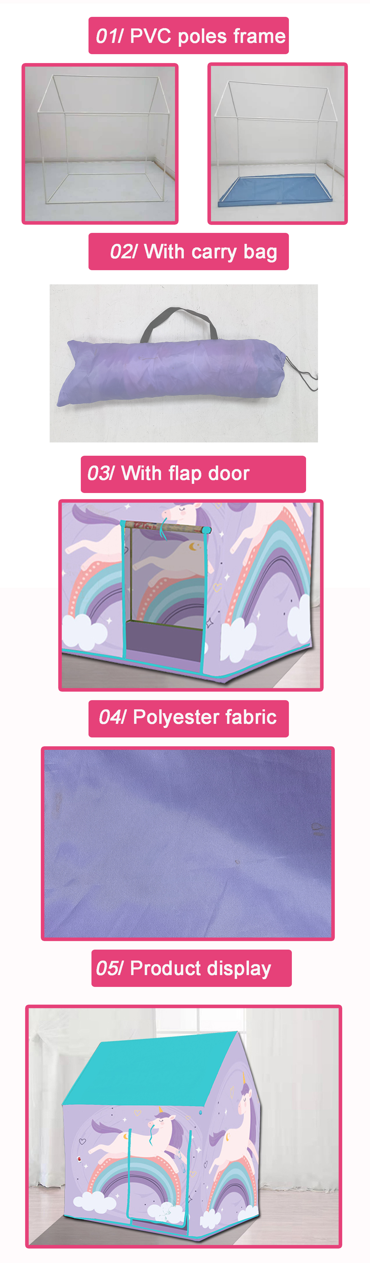 unicorn house tent 