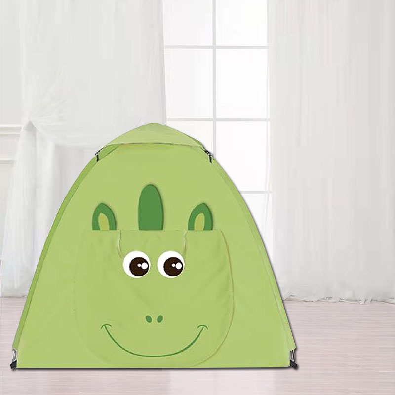 Green frog shape easy set up kids dome tent,Breathe freely automatic camping tent, kids play game tent