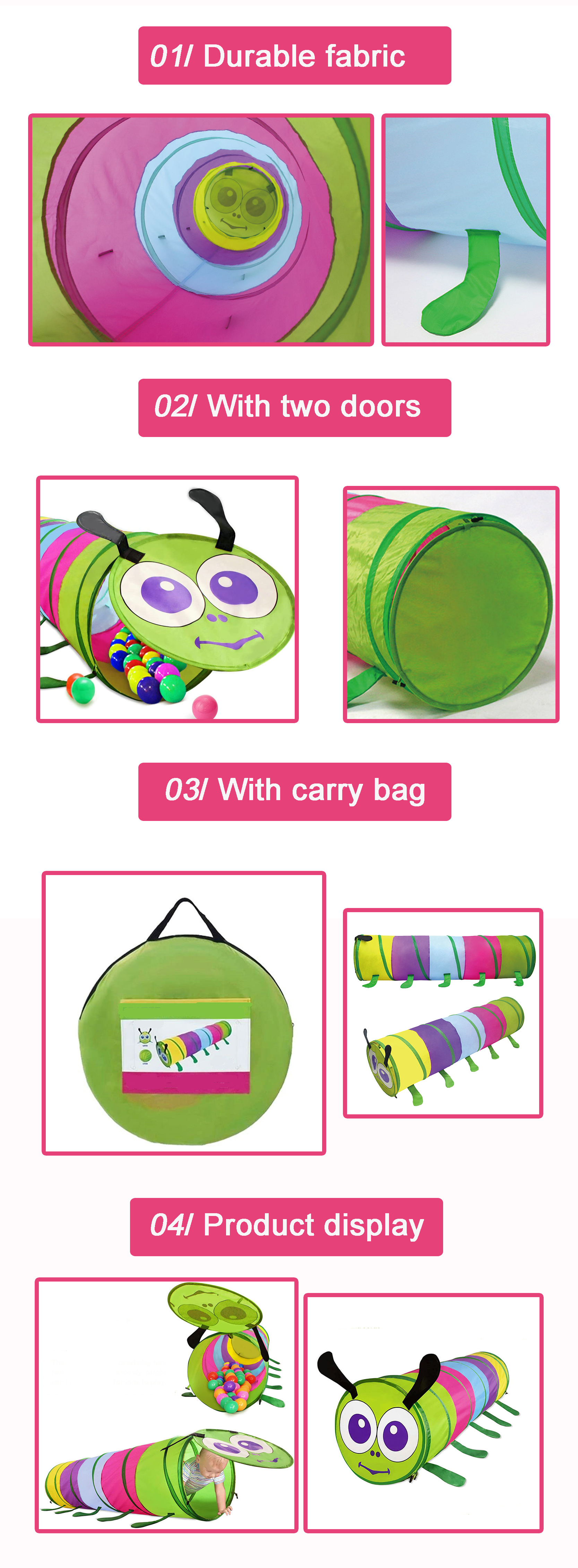 worm play tunnel