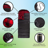 Black,3 Season with Hood ,Waterproof Flame Retardant Promotion Portable Camping Hiking Sleeping Bag