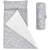 Lightweight Toddler Nap Mat with Removable Pillow and Blanket,Travel Sleeping Bag Boys and Girls