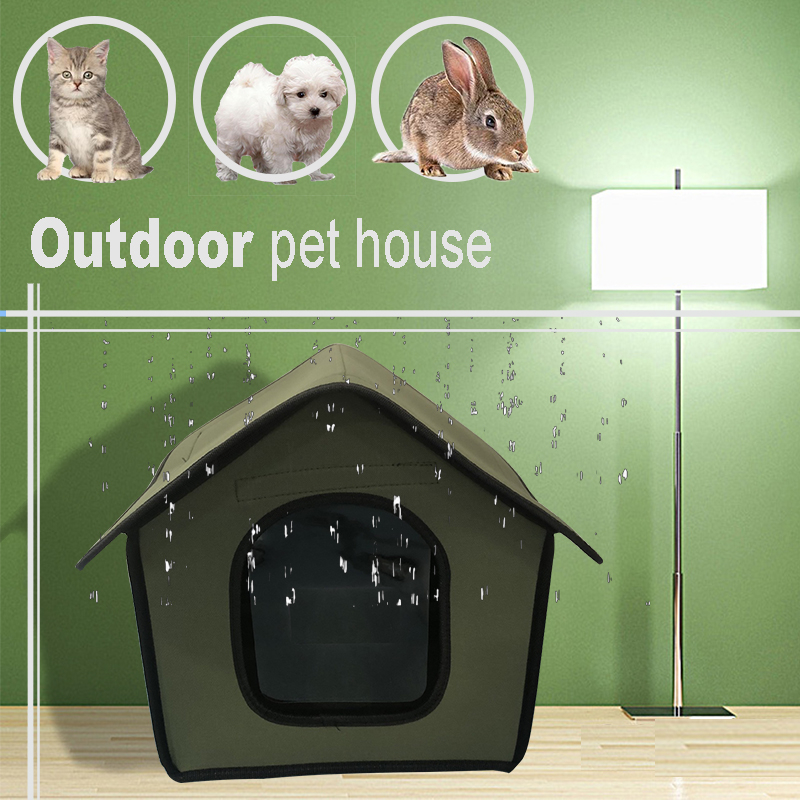 Wholesale Cat House for Outdoor Cats Shelter Waterproof Rainproof With Transparent Curtain