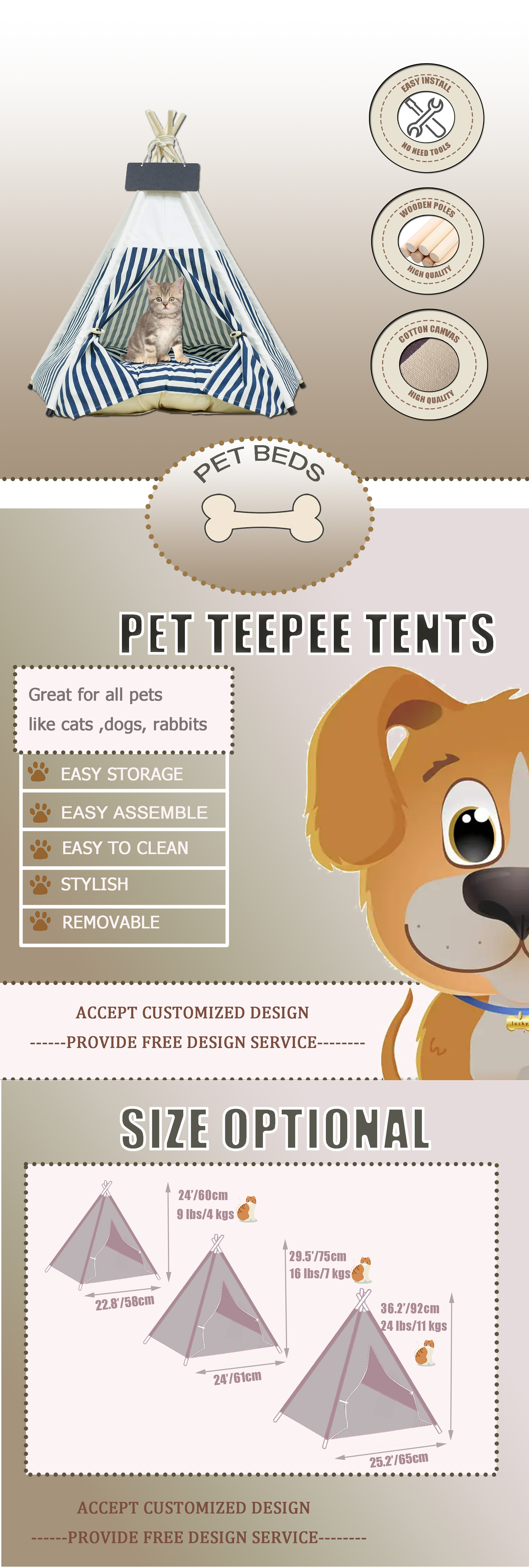pet teepee manufacturer