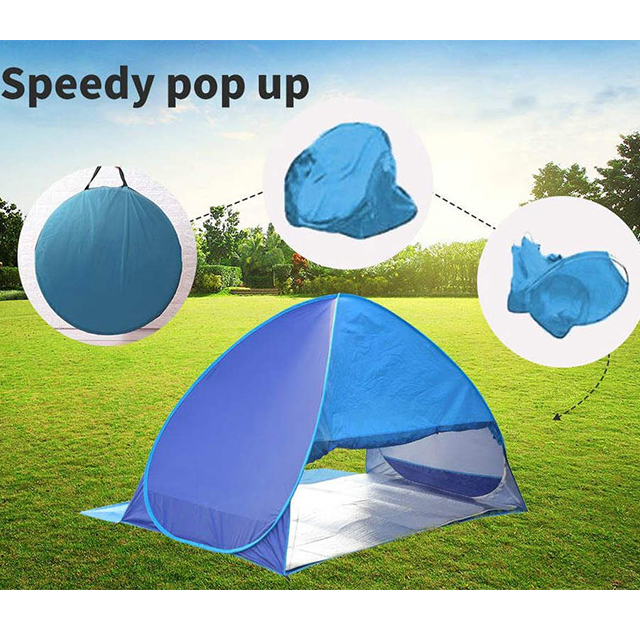 Pop Up Tent Beach Camping Tents 2-3 Person Hiking Portable Shelter
