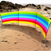 New design Colorful 4 5 6 8 10 Pole Holiday Camping Beach Windscreen Windbreak