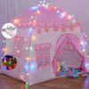 Hot Sale Lighted Princess Playhouse Castle Play Tent for Girls Boys Children Fairy Tale Teepee for Indoor Outdoor with Carry Bag 