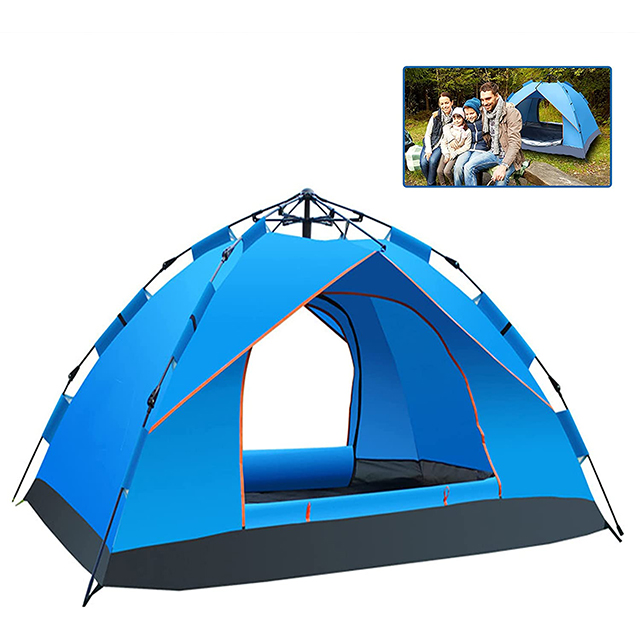 Blue camping tent 