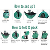 2 Person Lightweight Tent Green Instant Automatic pop up Camping Tent ,Waterproof Windproof, UV Protection