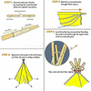 XP-TP061 Grey stripe foldable wooden pole kids teepee tent playhouse cotton canvas with window carry bag, Wigwam Indoor Outdoor