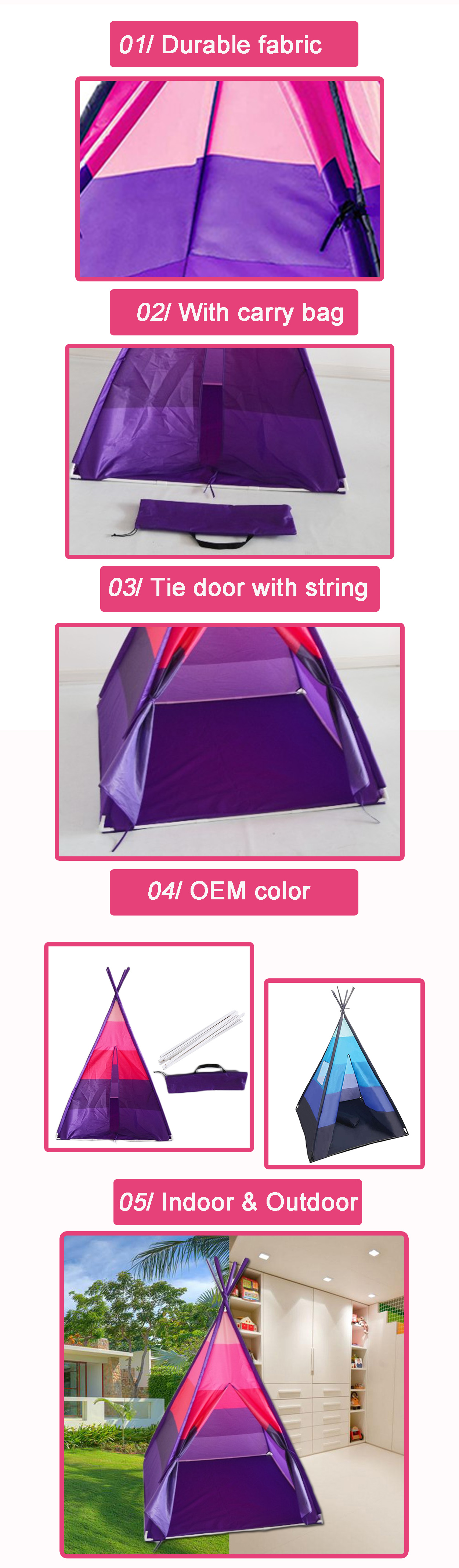 play teepee striped