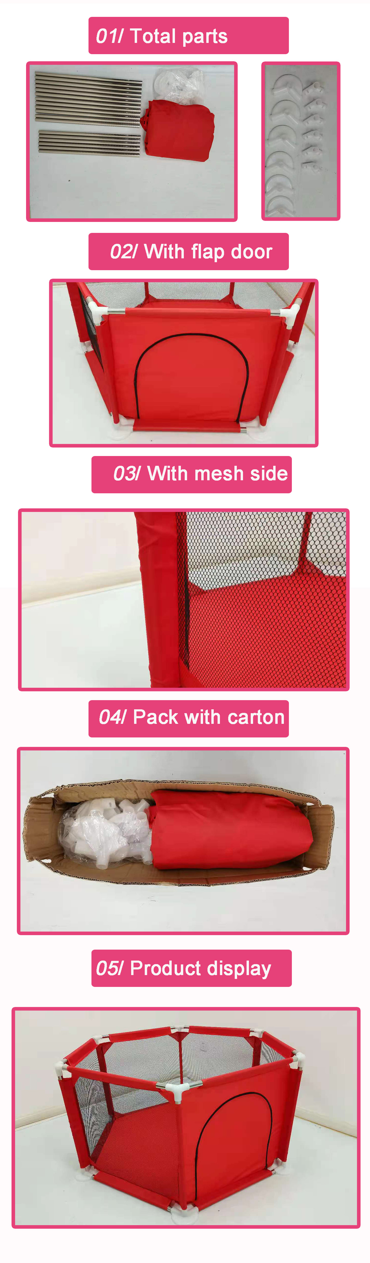 kids playpen hexagon