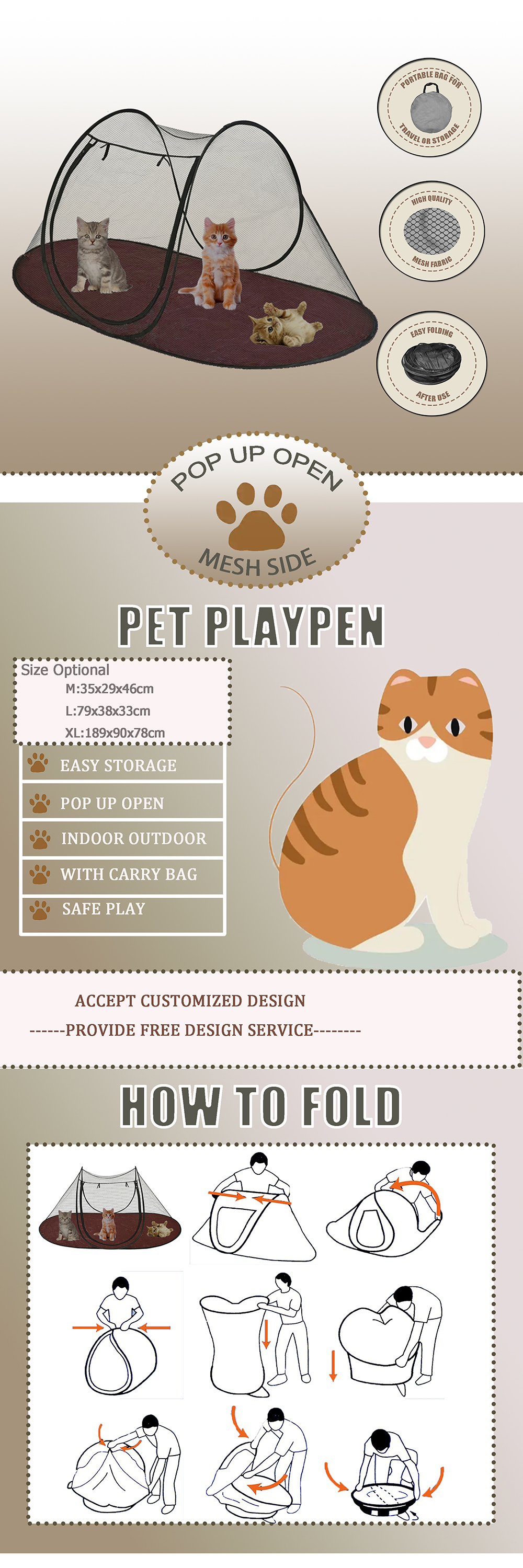 pop up pet play tent