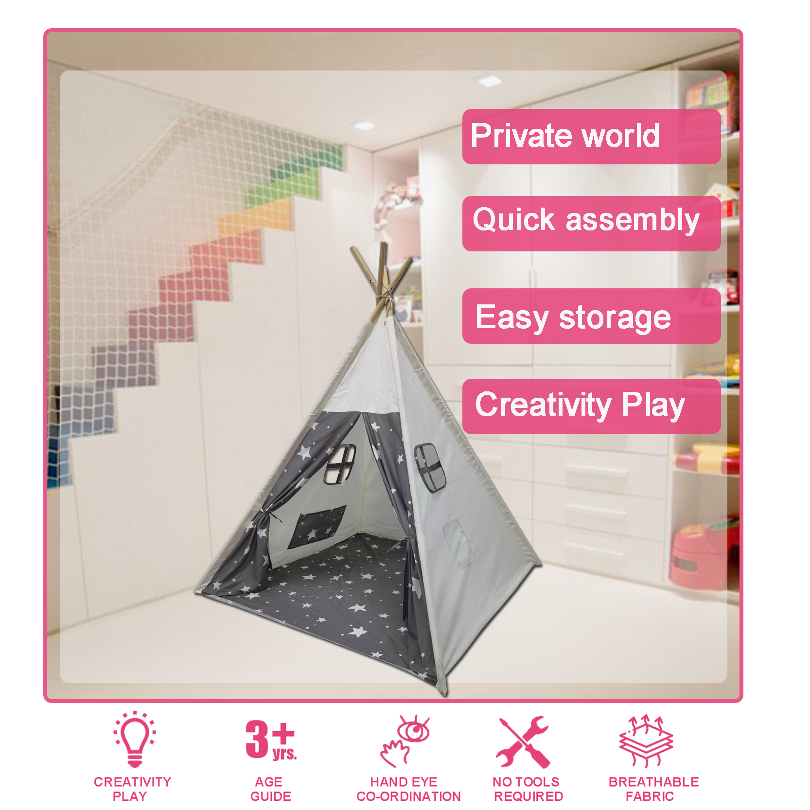 kids cotton teepee supplier