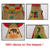 Kids indian teepee tent with carpet portable carry bag accept OEM design