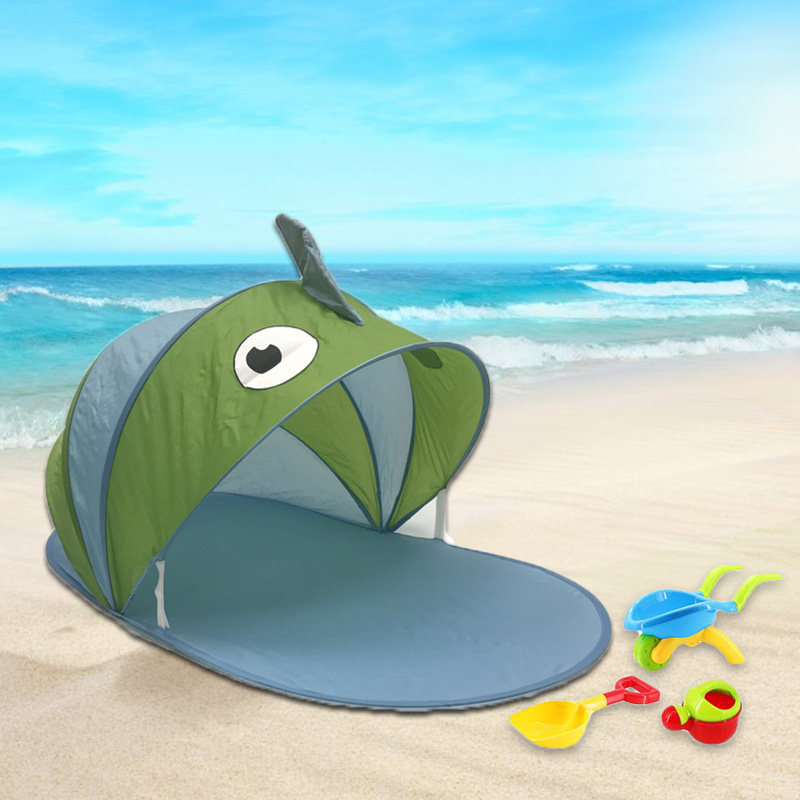 Shark shape beach tent