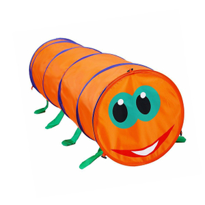 Orange Worm Pop Up Kids Play Tunnel