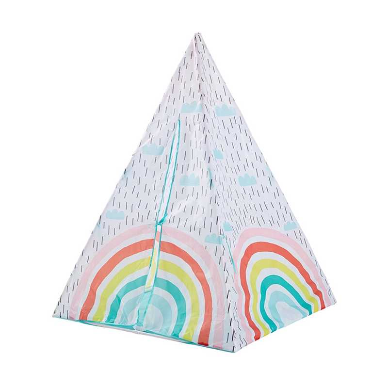 Kids Rainbow Play Tent Portable Foldable Ball Pool Pit Indian Tent Children Indoor Outdoor Teepee Toys