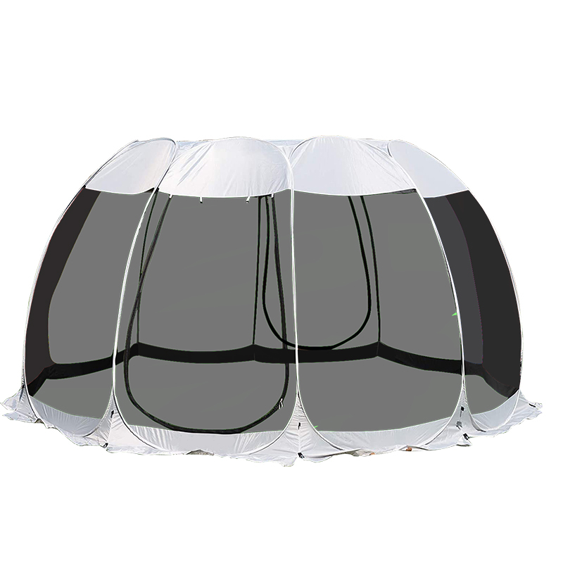 Big Pop Up Screen Tent Room 8 Panels Mesh Fabric For Backyards Parties Picnics Or Meetings