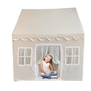 Kids White Sweet House Tent For Grils Boys Toddler Play Game