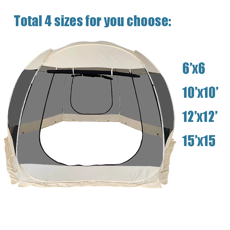 Pop Up Screen House Room Outdoor Camping Tent Big Canopy Use For Backyards Parties Picnics Or Meetings