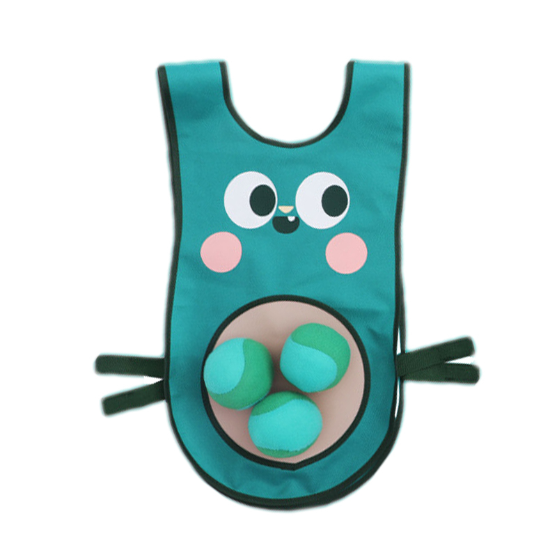 OEM Design Vest Dodgeball Game for Kids Throw Target Toss and Catch Ball Pulling Tails Sticky Vests Sponge Balls Sticky Ribbons Catch Pads