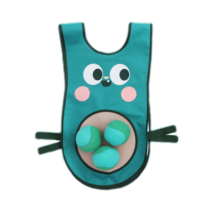 OEM Design Vest Dodgeball Game for Kids Throw Target Toss and Catch Ball Pulling Tails Sticky Vests Sponge Balls Sticky Ribbons Catch Pads