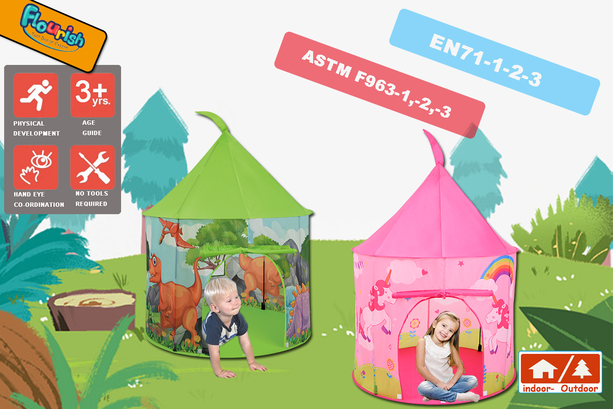 Kids castle tent