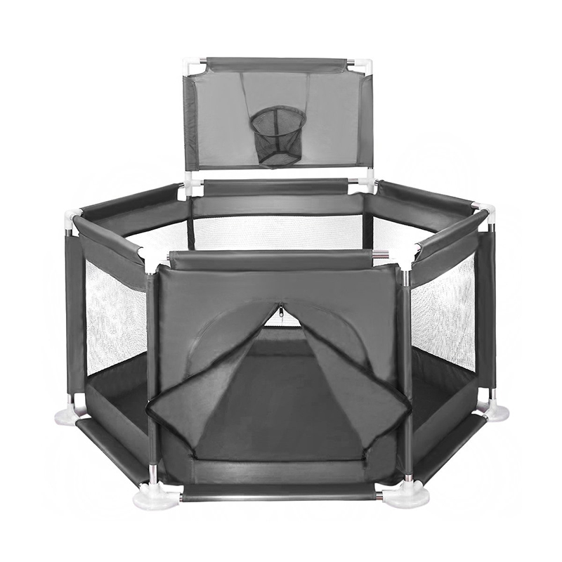 Grey kids playpen