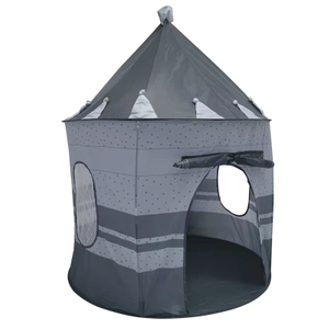 OEM design Kids Castle Tent Play House Toy Tent Grey Color With Carry Bag