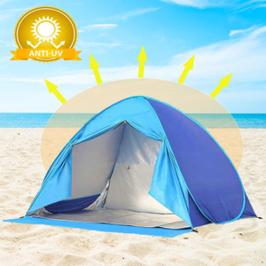 2021 Anti Ultraviolet outdoor popup beach tent Camping Tents 2-3 Person Hiking Portable Shelter