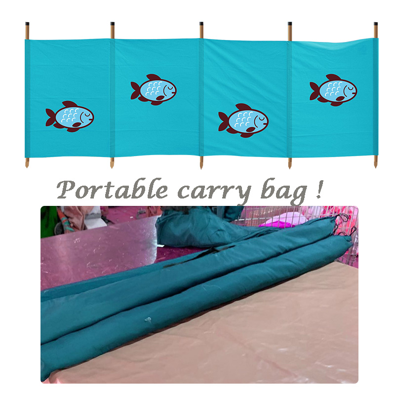 OEM Printing polyester windbreak beach for beach garden camping