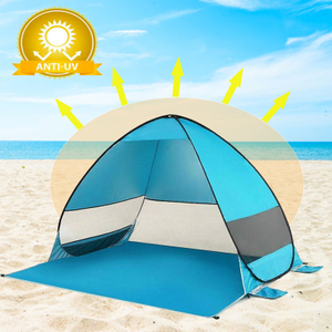 Foldable Automatic Beach Tent 2-3 Persons Outdoor Instant Pop-Up Camping Anti Uv Shelter