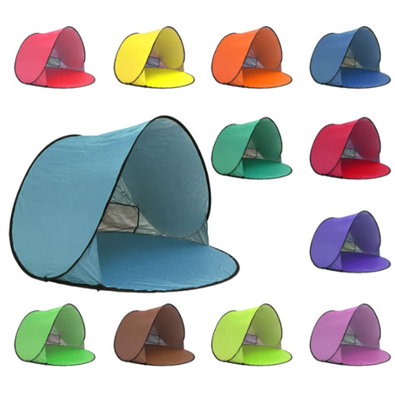 Portable Easy Set-up Beach Tent Automatic Pop Up Instant Beach Shade 