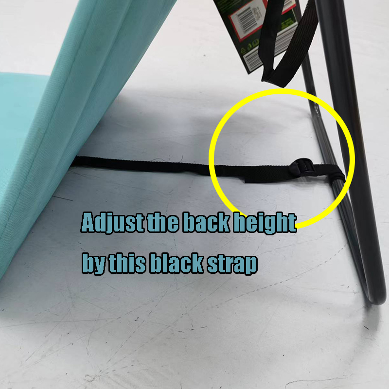 Blue portable easy folding bach lounge chair accept OEM design use for Indoor Outdoor