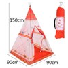 Nice kid teepee tent white PVC poles with polyester Use for Indoor outdoor for girls balys children babys