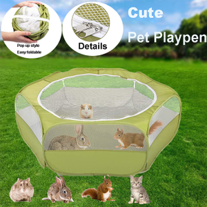 Waterproof Breathable Pet Playpen, Pet Cage Tent with Zipper Cover, Portable Outdoor Exercise Yard Fence for animal