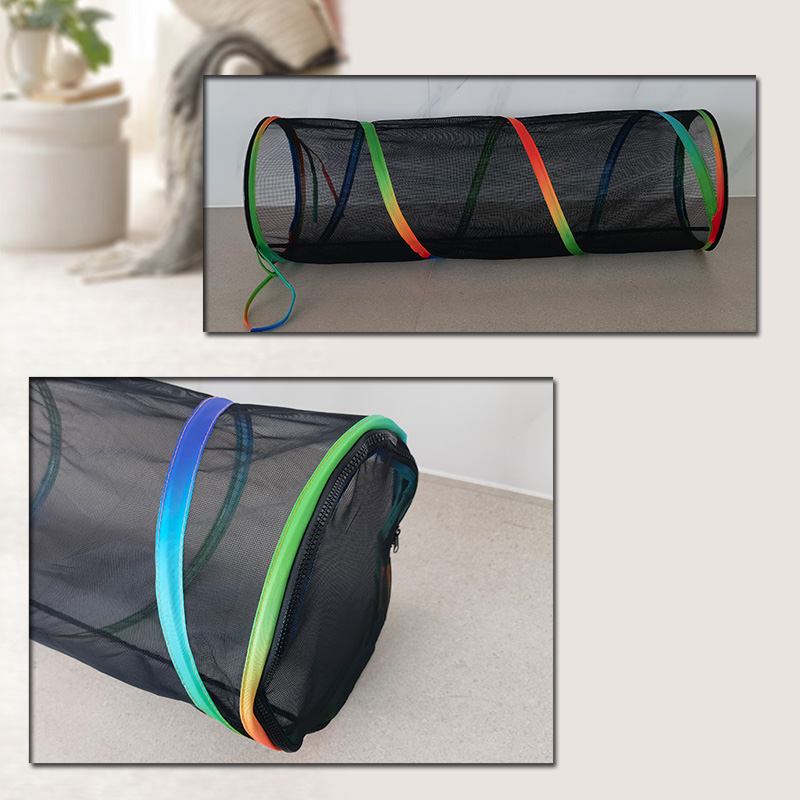 3 Pcs Outdoor Rainbow Cat Enclosures Pet Playground Kitty Small Animals Rabbit Guinea Pig Playpen Square Olive Tent with Tunnel