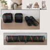 Set of 4 Outdoor Rainbow Cat Enclosures Pet Playground Kitty Small Animals Rabbit Guinea Pig Playpen Square Tent with Toy Tunnel