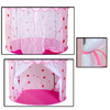 Pink Kids Princess Castle Tent With Star And Mesh Door