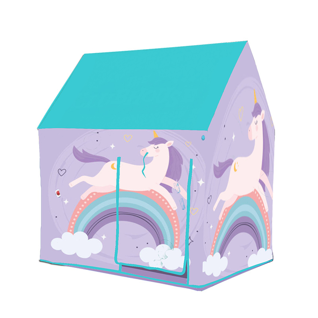 New Design Unicorn House Play Tent With Carry Bag Easy Assemble 
