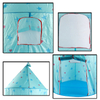 Blue Kids Castle Play Tent Fiberglass Poles With Carry Bag