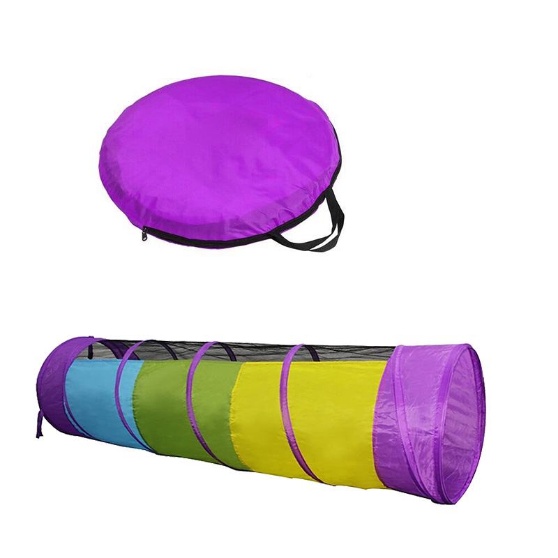 Muliticolor stripe Pop Up Foldable Shopping Online Best Gift Crawling Tunnel Play Tent