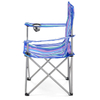 Striped Camping Chair Kids Children Folding Fishing Hiking Picnic Garden Beach Seating