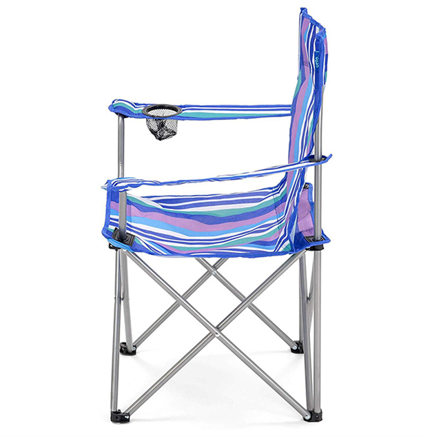 Striped Camping Chair Kids Children Folding Fishing Hiking Picnic Garden Beach Seating