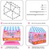 Pink Dessert Playhouse for Kids Tent,Castle Play House for 1-6 Year Old Children Boys Girls Baby Indoor Outdoor Gifts Toys
