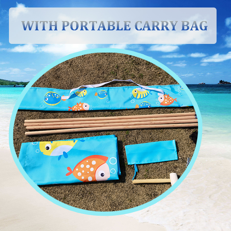 New Design Ocean Fish Windbreak Beach Shelter Privacy Beach Windblocker