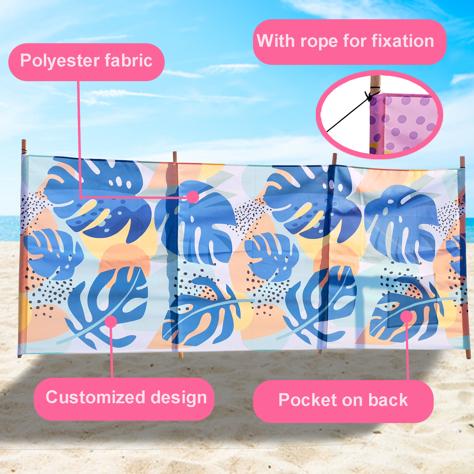 4 pole windbreak
