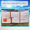 New Orange Fishes Beach Windbreak Fabric Material With Wooden Poles