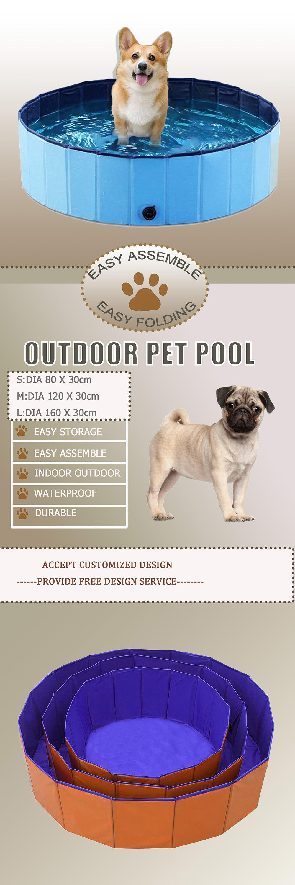 Dog bathing tub